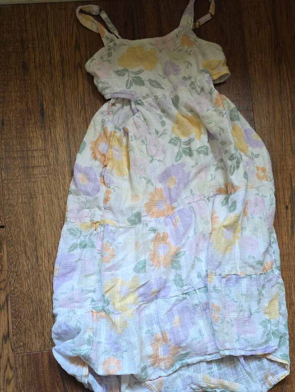 Abercrombie kids 100% Cotton Pastel Floral Dress in Yellow, Lavender & Mint